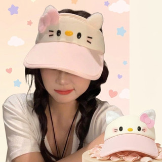 Mũ Lưỡi Trai Hello Kitty Tai Mèo Cute – Nón Nữ Dễ Thương Form Chuẩn Hàn Quốc Freesize
