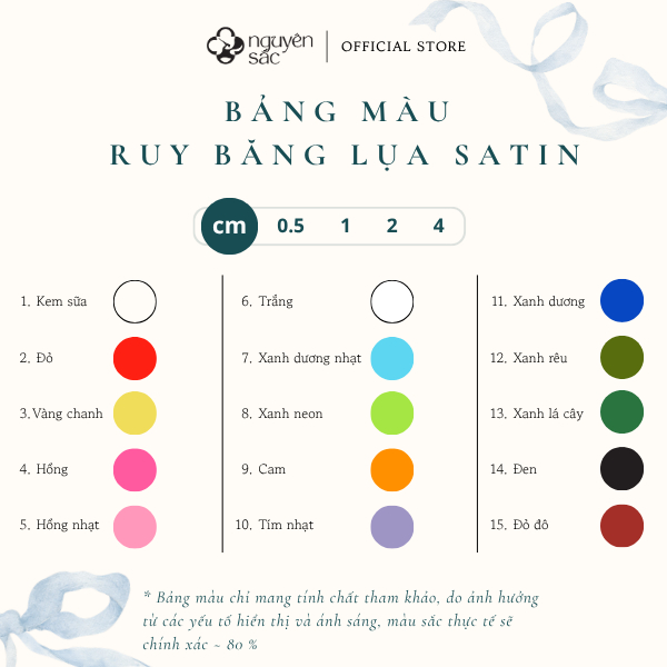 [Ruy băng lụa vải 2cm] Cuộn dài 20m dùng trang trí, gói quà, cột nơ, làm hoa - nhiều màu - siêu rẻ
