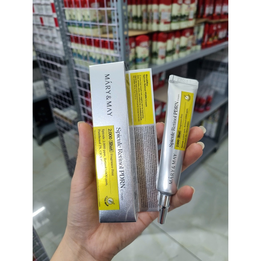 Kem dưỡng vi kim Mary&May Spicule Collagen PDRN/Retinol PDRN Cream 15g