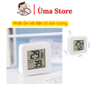Máy Đo Nhiệt Độ Độ Ẩm Phòng Ngủ Nhiệt Ẩm Kế Treo Tường Mini Tiện Lợi Bảo Vệ Sức Khỏe Cho Bé