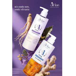 Bộ Dầu Gội Xả Nhân Sâm (Ginseng) JiHan Dưỡng Tóc Suôn Mượt Chắc Khỏe Cao Cấp _ Nguyễn Quyên Store