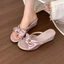 Dép Nữ Cao Gót Quai Nơ – Đi Nhẹ, Không Mỏi, Tăng Chiều Cao Tự Nhiên H004 - NT SHOES