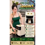 Nồi Chiên Không Dầu 3L 1200W Bảo Hành 1 Năm – Mini Nhỏ Gọn, Núm Cơ Dễ Dùng, Cho Gia Đình 2–4 Người — ảnh 4