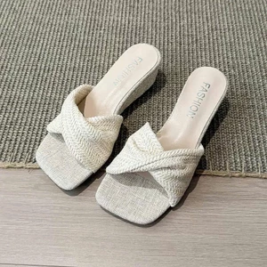 Guốc Nữ Cao Gót Mũi Vuông Quai Ngang – Đế Chắc Chắn, Chống Trượt, Đi Cả Ngày Êm H005 - NT SHOES