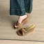 Dép Guốc Nữ Cao Gót Chấm Bi Mũi Vuông – Đi Tiệc, Đi Làm Thanh Lịch H009 - NT SHOES