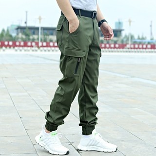 Quần bo chun túi hộp nam 6 túi chất vải kaki,