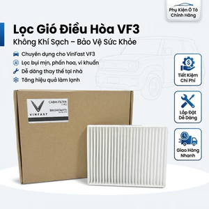 Lọc gió điều hòa cho VinFast VF3 chuẩn lọc sạch bụi mịn dễ lắp đặt (BIN34036070)