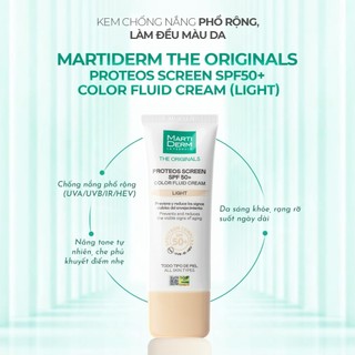 Kem chống nắng bảo vệ da toàn diện Martiderm The OriginalsProteos Screen SPF50+ FluidCream