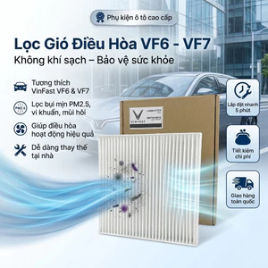 Lọc Gió Điều Hòa VinFast VF6 VF7 Lọc Sạch Khử Mùi, Lọc PM2.5, Kháng Khuẩn (Mã : BIN70036018)