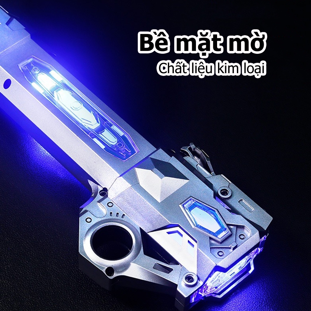 Laser Sword Star Wars có thể thu vào phát sáng Sword Hai lưỡi 7 màu Flash với âm thanh Đồ chơi trẻ em Có thể sạc lại