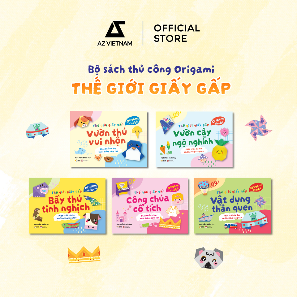 Sách Thiếu Nhi Cho Bé - Bộ Sách Thủ Công Origami: Thế Giới Giấy Gấp