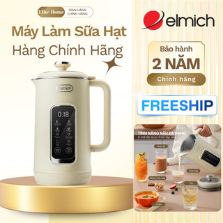 Máy làm sữa hạt Elmich 1L CBE-8650 - 600W- Chống Cháy- 8 chế độ- Hẹn giờ thông minh- Lưỡi dao 3 tầng