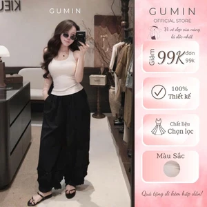 Áo ba lỗ w.e GUMIN thiết kế áo có đệm ngực dáng ngắn ôm eo tôn dáng, áo thun ba lỗ cá tính sang chảnh