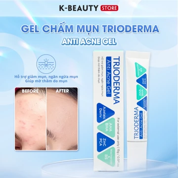 Gel Chấm Mụn Trioderma Anti Acne Gel Giúp Giảm Thâm, Gom Cồi Mụn, Hỗ Trợ Cải Thiện Tình Trạng Da Dầu Mụn 15g