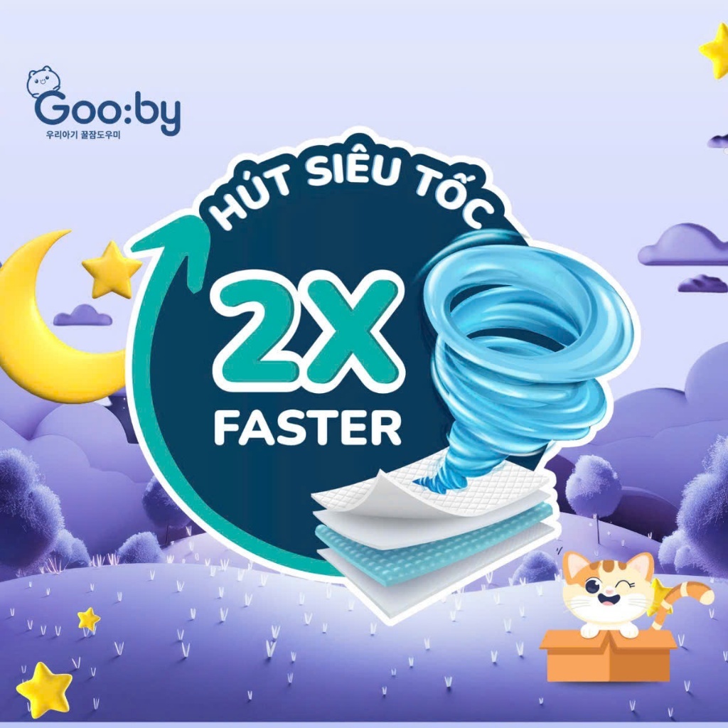 [ Không Quà ] 1 Bịch Tã/Bỉm Dán và Quần Gooby Đêm Siêu Thấm Hút, Đủ Size Cho Bé Từ NB-3XL