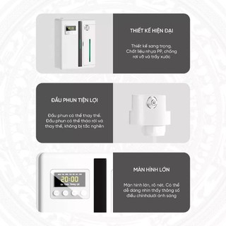 Máy Xông Tinh Dầu Phòng Khách, Nhà Hàng, Khách Sạn, Văn Phòng, Kết Nối Bluetooth, Hẹn Giờ Phun