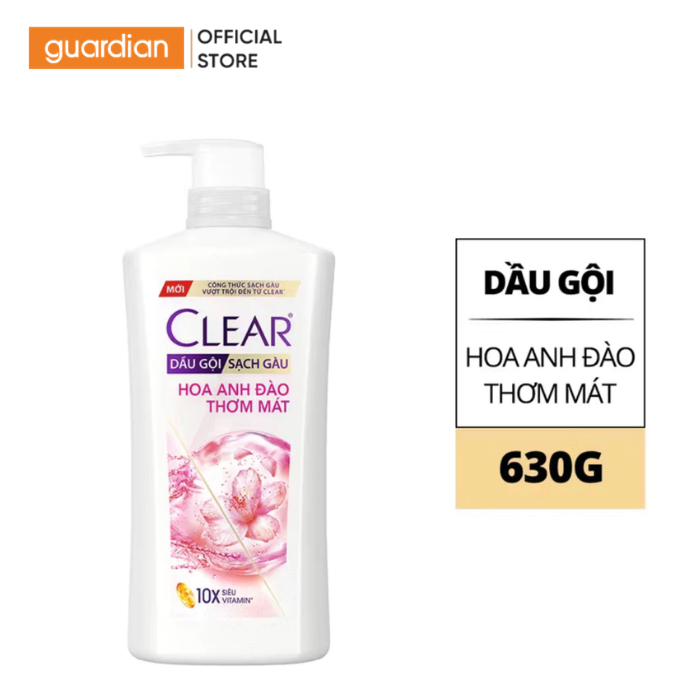Dầu Gội Giúp Làm Sạch Gàu Clear Hoa Anh Đào Băng Lạnh 630gr