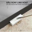 Cây Chà Sàn Nhà Tắm 2in1 Kèm Gạt Nước Màu Trắng, Chổi Cọ Sàn Lông Cứng Cán Dài