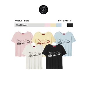 Bad Choices | Áo thun mỏng MELT TEE vải thun giấy in hình form boxy