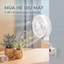 Quạt Mini 3 Cánh Treo Tường Xoay 360° – Mát Nhanh, Êm Ái, Tiết Kiệm Điện, Có Lồng Bảo Vệ An Toàn