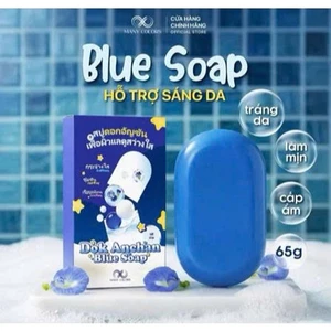 Chính hãng Xà phòng trắng da Dok Anchan Blue (Hoa Đậu Biếc) Many Colors tắm trắng và dưỡng da body