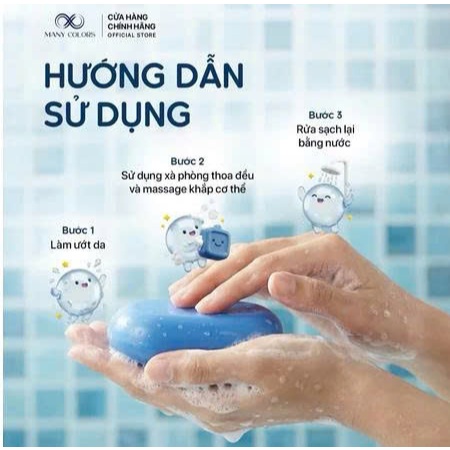 Chính hãng Xà phòng trắng da Dok Anchan Blue (Hoa Đậu Biếc) Many Colors tắm trắng và dưỡng da body
