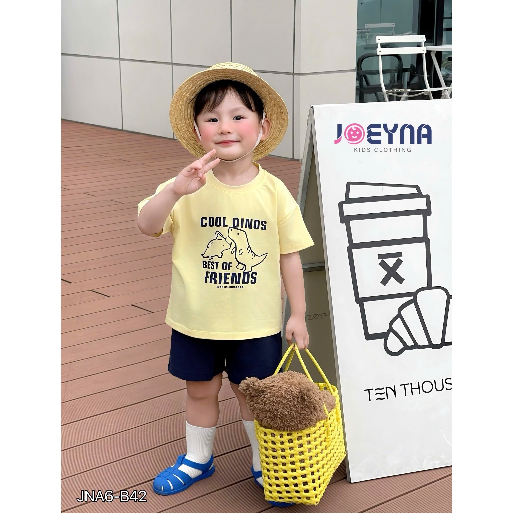 Set bộ cộc Joeyna B42 cool dinos ho bé 8-23kg