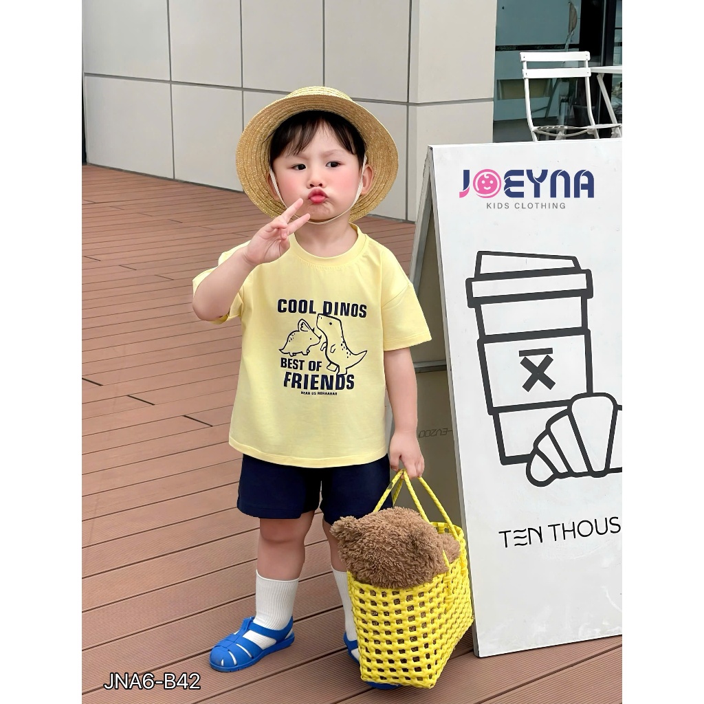 Set bộ cộc Joeyna B42 cool dinos ho bé 8-23kg