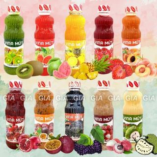 [Chính hãng] Sinh tố trái cây Vina chai nhựa 1000g
