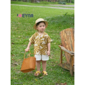 Bộ đi biển Joeyna B53 họa tiết Hawai cho bé 8-24kg