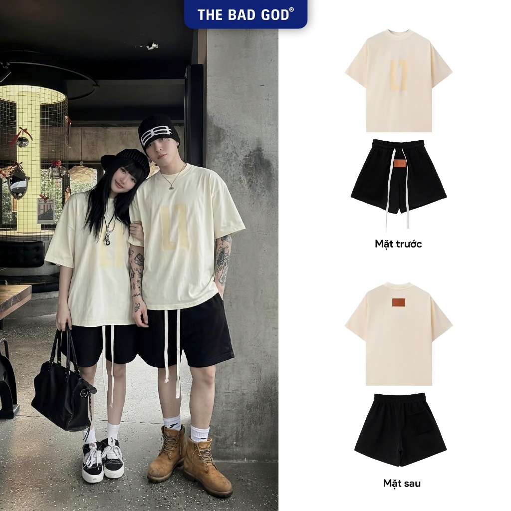 Set Bộ Hè The Bad God AFTER GLOW Áo Thun Cotton Quần Short Nỉ Form Boxy Unisex Nam Nữ Local Brand Streetwear Oversize
