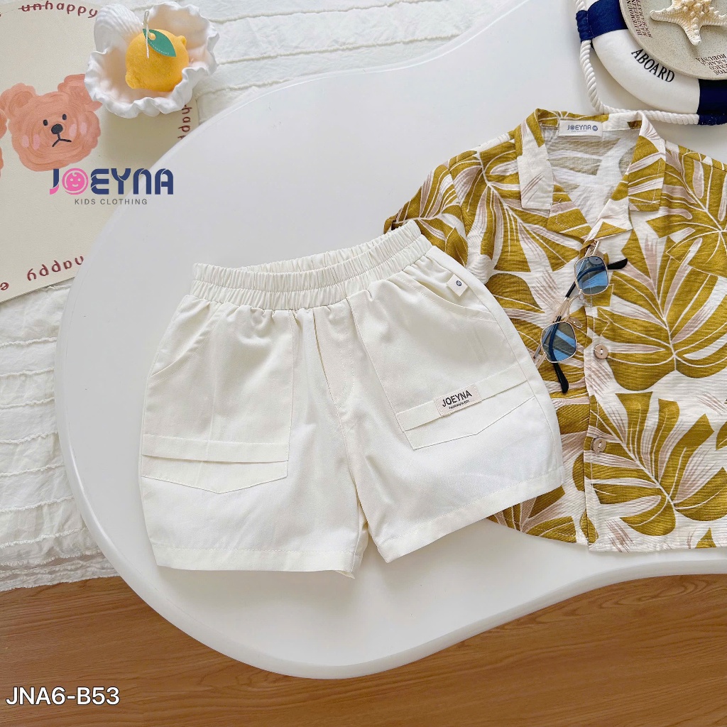 Bộ đi biển Joeyna B53 họa tiết Hawai cho bé 8-24kg
