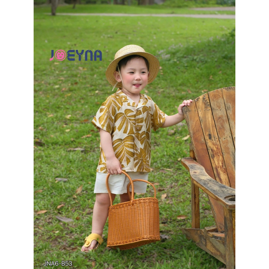 Bộ đi biển Joeyna B53 họa tiết Hawai cho bé 8-24kg