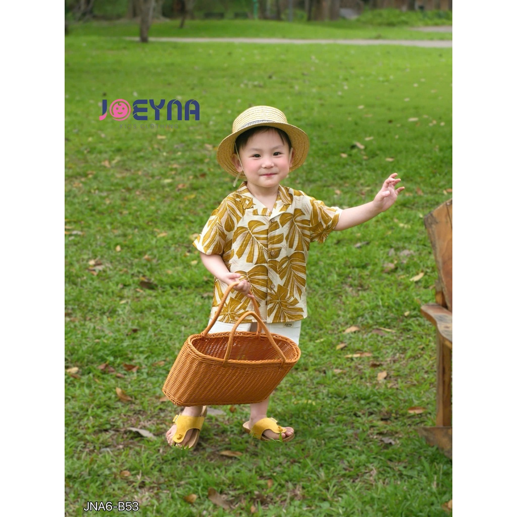 Bộ đi biển Joeyna B53 họa tiết Hawai cho bé 8-24kg