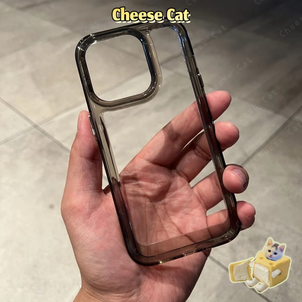 Ốp điện thoại trong suốt màu đen siêu trong suốt cho iPhone 14 13 12 11 15 16 17 Pro Max 7Plus Xs Max XR
