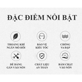 MIẾNG LÓT MŨ BẢO HIỂM SILICONE THOÁNG KHÍ | COMBO 2 CÁI | CHỐNG NÓNG, CHỐNG BÍ | GIỮ NẾP TÓC, ĐỘI ÊM
