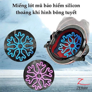 MIẾNG LÓT MŨ BẢO HIỂM SILICONE THOÁNG KHÍ | COMBO 2 CÁI | CHỐNG NÓNG, CHỐNG BÍ | GIỮ NẾP TÓC, ĐỘI ÊM
