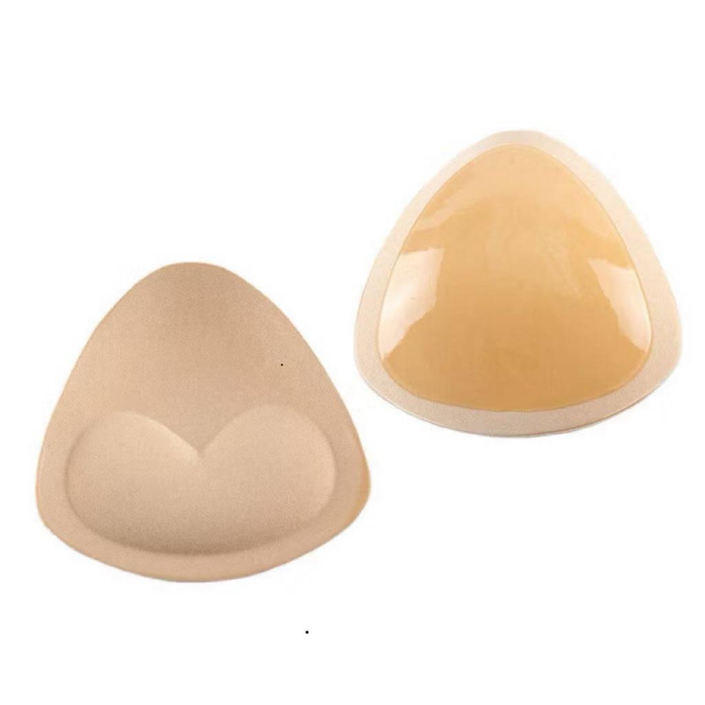 2 miếng đệm áo ngực,đệm nâng tam giác dạng kép dính chống trượt 606