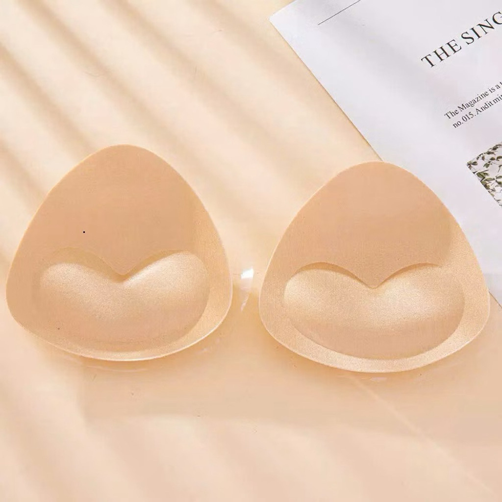 2 miếng đệm áo ngực,đệm nâng tam giác dạng kép dính chống trượt 606