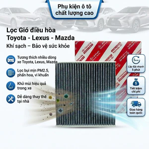 Lọc gió điều hòa than hoạt tính Toyota Innova Fortuner Vios (87139-58010) Khử mùi, lọc bụi mịn