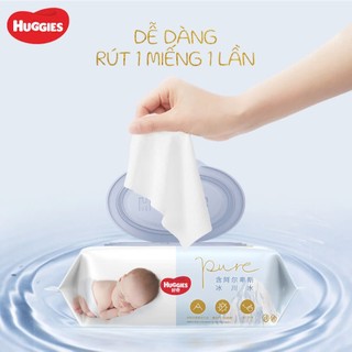 Thùng 8/16 gói Khăn ướt Huggies Golden Wet Wipes 80 miếng