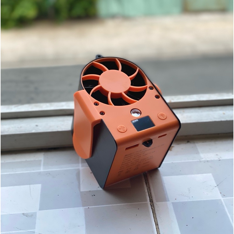 [TẶNG PHỤ KIỆN] Quạt Mini Đeo Thắt Lưng F13 - F17 Dung Lượng  10.000Mah Và 15.000Mah, Quạt Đeo Hông Kiêm Sạc Dự Phòng