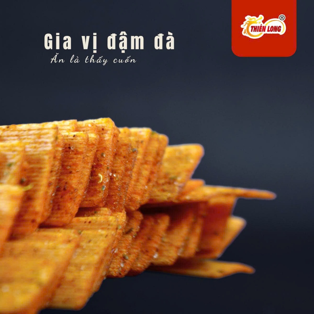 Snack hình thanh thịt hổ vị tuổi thơ Thiên Long Food,snack giòn,thơm ngon,đậm vị ăn là cuốn,que cay tuổi thơ