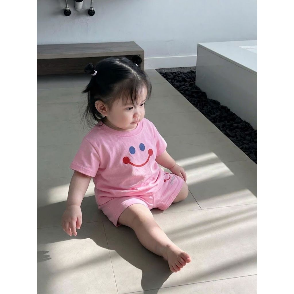 ( COMBO 1-2-3 ) BỘ BÉ GÁI MẪU MẶT CƯỜI SZ 7 - 22 KG QUẦN ÁO BÉ GÁI MÙA HÈ CHẤT LIỆU MỀM MÁT