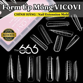 Form Úp Móng VICOVI Chính Hãng Nail Extension Mold 96pcs/Hộp – Form Đắp Gel Nhanh, Tạo Khuôn Móng THEGIOINAIL666
