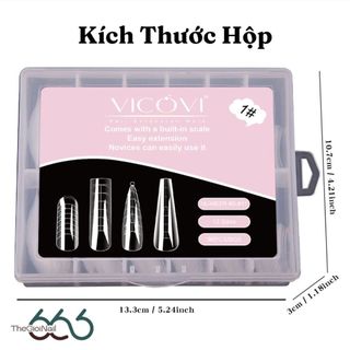 Form Úp Móng VICOVI Chính Hãng Nail Extension Mold 96pcs/Hộp – Form Đắp Gel Nhanh, Tạo Khuôn Móng THEGIOINAIL666