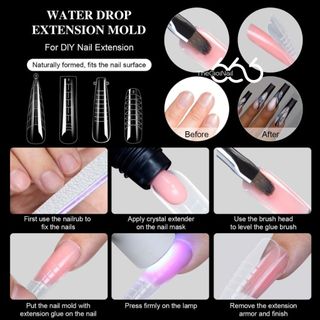 Form Úp Móng VICOVI Chính Hãng Nail Extension Mold 96pcs/Hộp – Form Đắp Gel Nhanh, Tạo Khuôn Móng THEGIOINAIL666