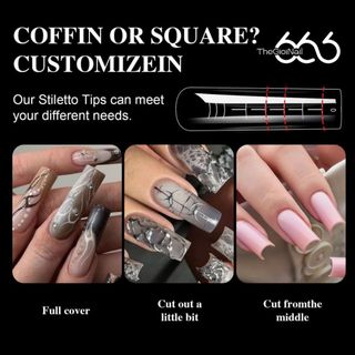 Form Úp Móng VICOVI Chính Hãng Nail Extension Mold 96pcs/Hộp – Form Đắp Gel Nhanh, Tạo Khuôn Móng THEGIOINAIL666