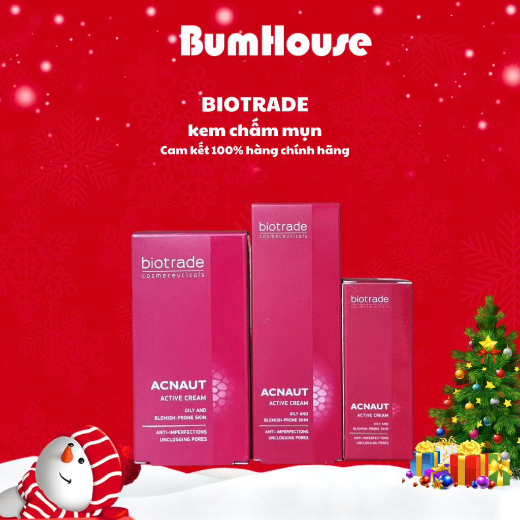 [HÀNG CTY] Kem Chấm mụn Biotrade Acnaut Active Cream 5ml 15ml 30ml Giảm Sưng Mụn, Dịu Da