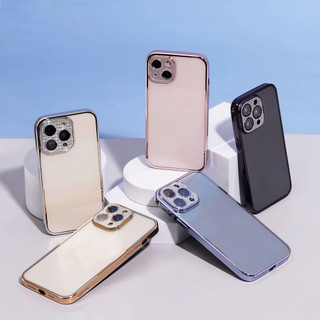 Ốp SULADA lưng nhám cứng viền màu sáng bóng họa tiết bảo vệ camera cho ip 11promax/12promax/13/14/pro/promax